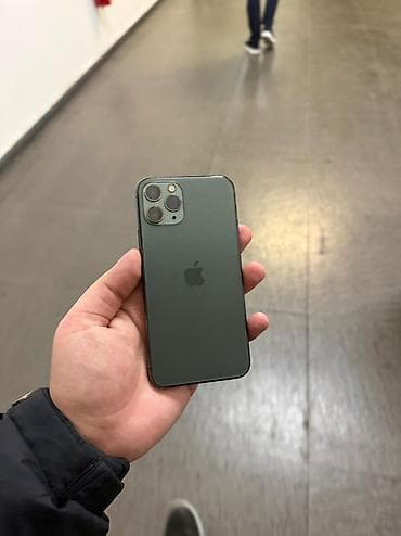 ayfon 1 telefon: IPhone 11 Pro, 64 GB, Matte Midnight Green, Face ID — 1