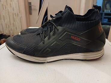 HUGO markalı kişi üçün sport ayaqqabı. Qara rəngli, müasir və rahat — 3