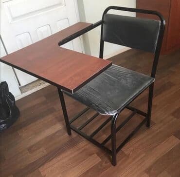 стулья бу: Tələbə və ya ofis istifadəsi üçün nəzərdə tutulmuş bu oturacaq, qara — 1