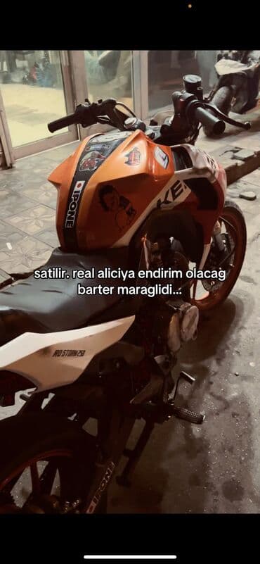 Коммерческий транспорт: Satılır: küçə/naked üslubda motosiklet 150cc di - Rəng — 2