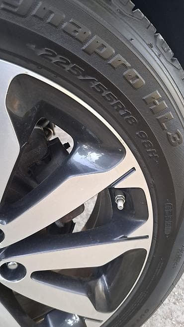 disk r16 type 1: İşlənmis yaxşı vəziyyətdə 225/55/18 ölçüdə təkər Təkər kia sportage — 2