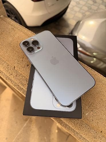 apple 12 pro qiymeti: IPhone 13 Pro Max, 256 GB, Sierra Blue, Face ID, Sənədlərlə — 2