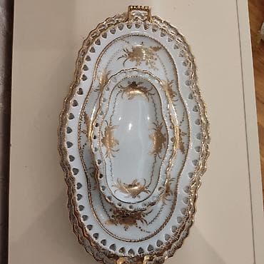 farfor figurlar: 24 karat qızıl suyundan keçmiş yüksek keyfiyyətli oval bulud 1 ed uz — 4