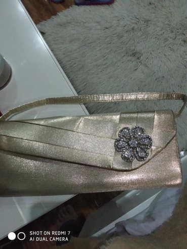 Eynəklər: Клатч женский Франция из золотой парчи с аксессуарами из камней — 2