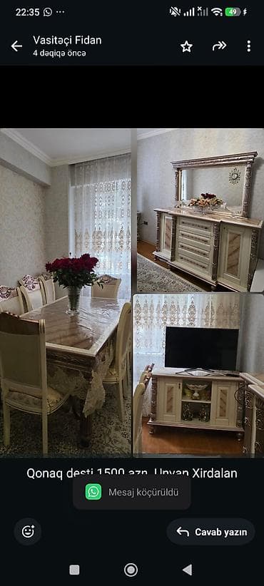 Qonaq desti 1500 azn. Unvan Xirdalan kod 5909izwp &fidan — 1