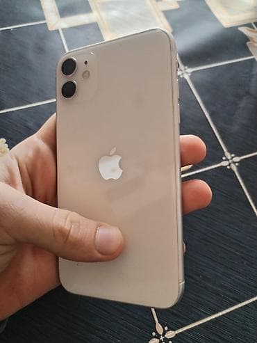 IPhone 11, 128 GB, Ağ, Simsiz şarj, Sənədlərlə, Face ID