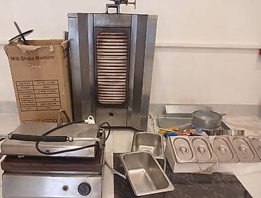 Qril aparatları: Doner aparati toster edviyat qablari bicaqlar şişler hamisi birlikde — 1