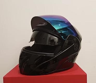moto mator: Motosiklet dəbilqəsi, 2-ci şəkildəki açılıb-bağlanan mat Qara model — 9