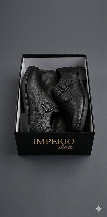 Klassik kişi ayaqqabısı – 100% təbii dəri - Model: Monk-strap (tək