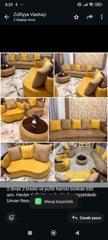 Divan, 2 kreslo, Divan