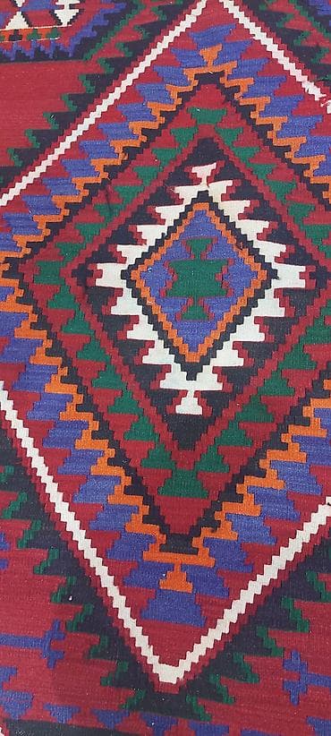 qədimi xalca: Xalça – əl toxuması kilim üslubunda - Naxış: Qədim Qafqaz motivləri — 4