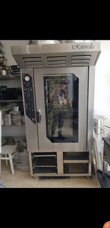 konveksiyon bişirmə sobası qiyməti: Çörək, Şirniyyət üçün, Elektrik, 4 mərtəbəli — 9