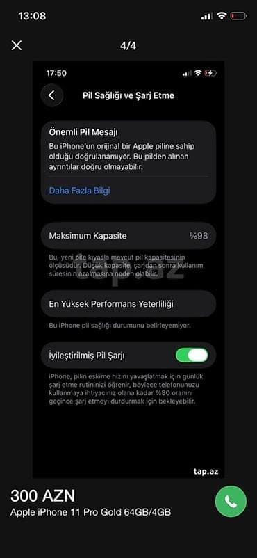 ipad 14 pro: IPhone 11 Pro, 64 GB, Qızılı — 4