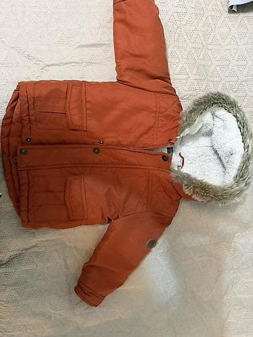 teddy kurtka: Uşaq qış gödəkçəsi - Rəng: pas/narıncı ton - Material: xarici hissə — 2