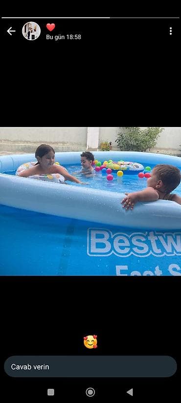 Bestway Fast Set hovuzu - Növ: şişmə dairəvi hovuz - Brend/model — 3