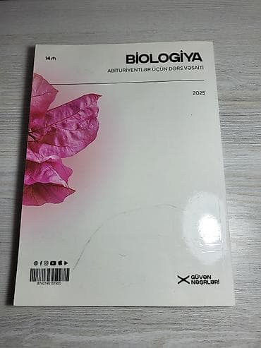 Kitablar və jurnallar: Məhsul: “Biologiya – Abituriyentlər üçün dərs vəsaiti” (2025) Müəllif — 3