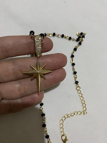 Бижутерия: Boyunbağılar svarovski qaşlı - Zəncir: incə halqalı, qızılı rəngli — 7