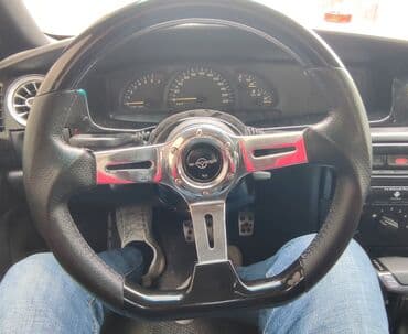 W-POWER markalı sport sükan - 3-şüalı metal konstruksiya, parlaq xrom