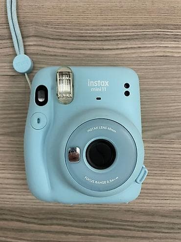 mini tozsoran: Fujifilm Instax Mini 11 – mavi rəngli instant fotoaparat - Linza — 1