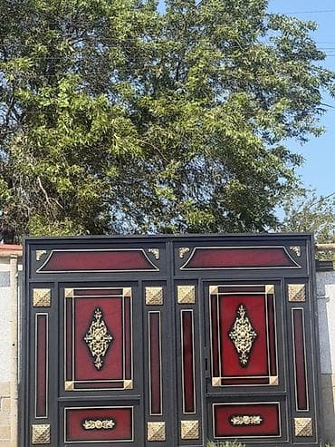 pencere qapi: Yeni Dəmir Həyət darvazası, Yana açılan, 350 m, Mexaniki, Qapı ilə, Kredit var, Ödənişli quraşdırma, Ünvandan götürmə, Ödənişli çatdırılma, Rayonlara çatdırılma — 2