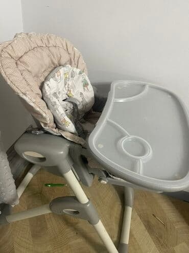 qidalandırmaq üçün uşaq stul yelləncək: Joie markalı uşaq yemək stulu - Rəng: boz/kremlə qarışıq - Geniş — 3