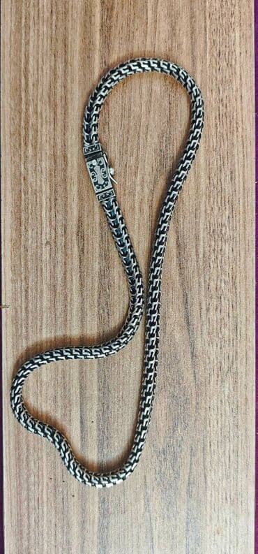 gumuş bilərziklər: Boyunbağı, Gümüş, 110 g — 1