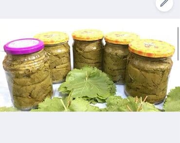 südlük keçilerin satışı: -Ev şəraitində hazırlanmış super üzüm yarpaqları satılır! Uzun müddət — 1