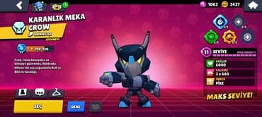 oyun notebookları: Brawl Stars hesabı – yüksək səviyyəli və dolu kontent - Kupa: 51,303 — 4