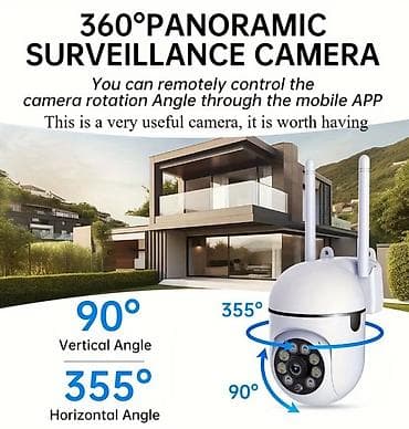 360° Panoramik Müşahidə Kamerası - Mobil tətbiq vasitəsilə uzaqdan