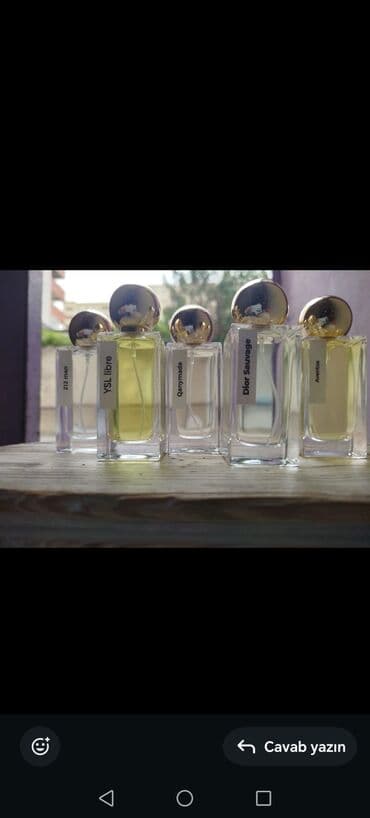 soel parfum memar ecemi: 50ml sadə qablasmada 30ml yağ 20ml suyu Fransa parfum ları bütün — 2