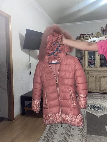 a klass makasin: Qız uşaq üçün qış paltosu və dəst aksesuarları - Rəng: toz-çəhrayı - — 1