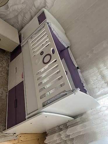 Beşiklər: Oğlan və qız üçün, Dördbucaq, Beşik, Dəst ilə, Yellənmə mexanizmsiz — 3