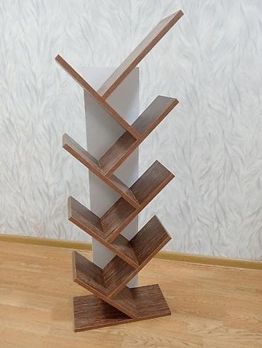 полки для книг: Müasir dizaynlı kitab/jorunal rəfi - Model: “ağac budağı” üslubunda — 2