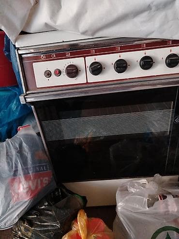 Qarışıq sobası Ayrıca dayanan, 4 gözlü, İşlənmiş