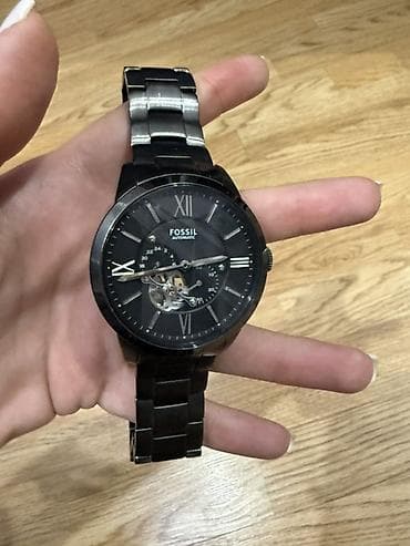 ilan saat: İşlənmiş, Qol saatı, Fossil, rəng - Qara — 2
