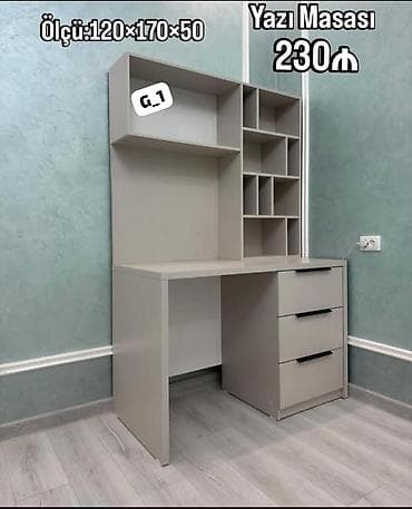 xalcalar per page 40: Yazı masası – funksional ofis/oxu masa modeli - Ölçü: 120×170×50 sm - — 1