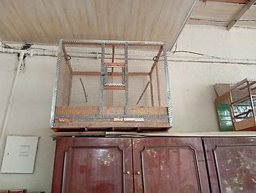 Metalkarkaslı quş qəfəsi - Material: sinklənmiş metal profil və sıx