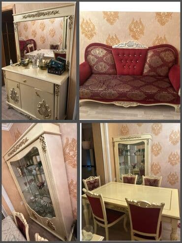 konputer stolu: *QONAQ DESTİ* Qiymət *1300 AZN* deste daxildi *stol 6 stul divan Qorka — 1