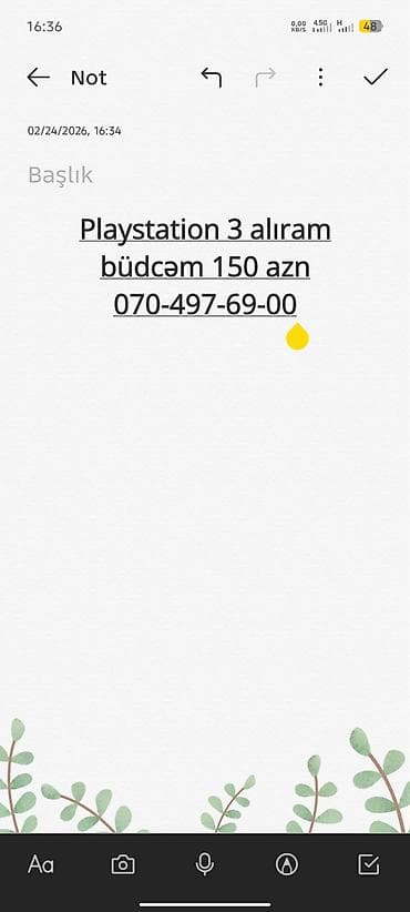 60 manata telefon: Axtarış: Playstation 3 Təsvir: - Playstation 3 oyun konsolu — 1