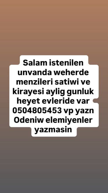 3 otaqli kiraye evler 2022: Kiraye menzil — 1