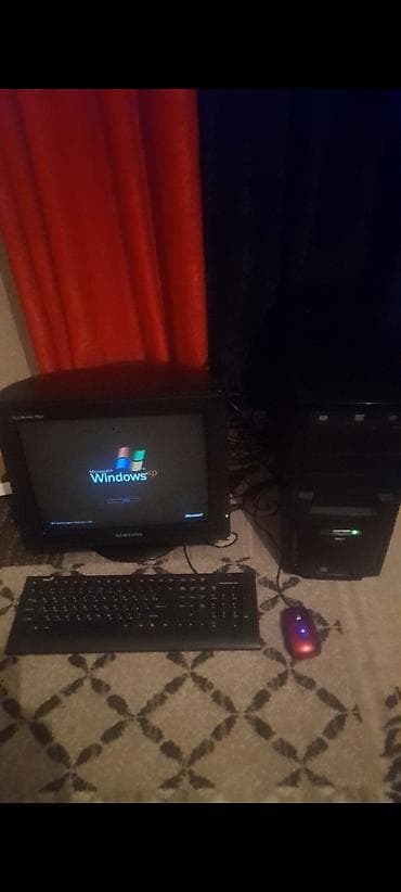 samsung komputer: Retro masaüstü kompüter komplekti - Sistem: Windows XP (ekranda — 1