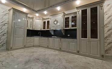 saloglu mebel qiymetleri: Klassik üslubda L formalı mətbəx mebeli dəsti - Rəng: krem/ivori — 4