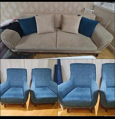 (Divan desti) yaxwi veziyyetde iki krislo qiymete daxildir 3500 azne