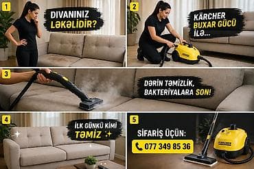 Kärcher buxar təmizləyicisi – eviniz üçün çoxfunksiyalı dərin təmizlik