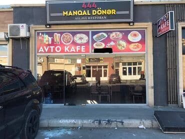 novxani restoranlar: Razində 40 kv.m sahəsi olan, bütün avadanlıqlarla təmin olunan, yol — 7