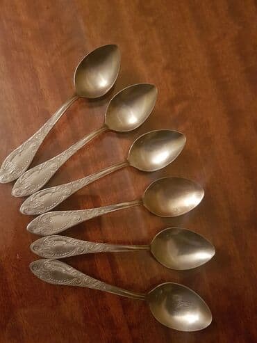 dəm qaşığı: Çay qaşığı. Təzə. Nerj. 6 ədəd. Rusiya istehsalı. Qiyməti - 20 manat — 2