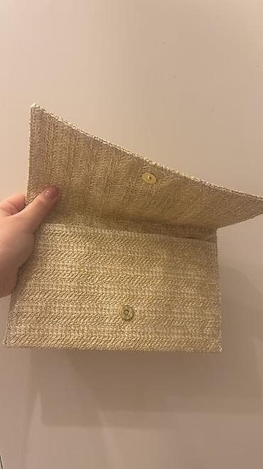 portmane: Dior pouch Dior Beauty saman toxuması effektli zərif clutch/mətbəx — 2