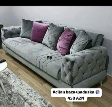 диван французская раскладушка с ортопедическим матрасом: Divan, Yeni, Açılan, Bazalı, Parça, Şəhərdaxili pulsuz çatdırılma — 6