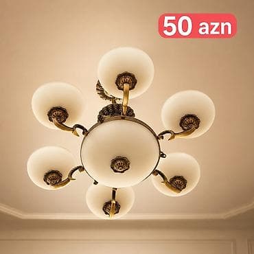 tavalar: Çılçıraq, 6 lampa, Şüşə — 1