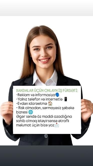 menecer: SMM menecer tələb olunur, İstənilən yaş, Təcrübəsiz — 1